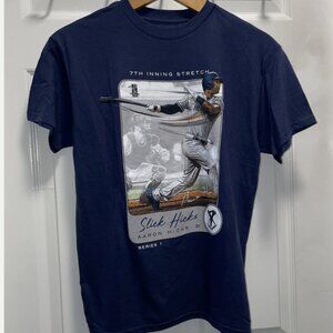 7th Inning Stretch Boys Baseball  T-Shirt Blue NWT Aaron Hicks 31 Slick Hicks